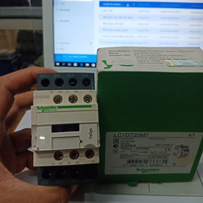 Contactor Kontaktor Schneider Lc1Dt20M7 220V (20A) 4Kutub Original