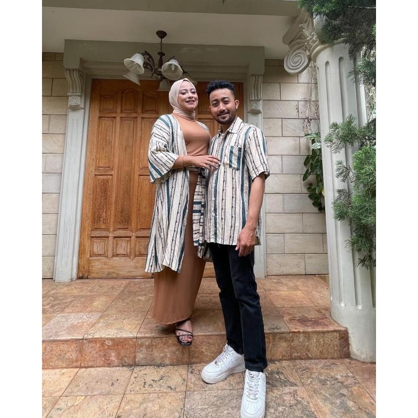 BAJU KEMEJA DRESS COUPLE COPLE DRES PASANGAN KONDANGAN NATAL LEBARAN H24M