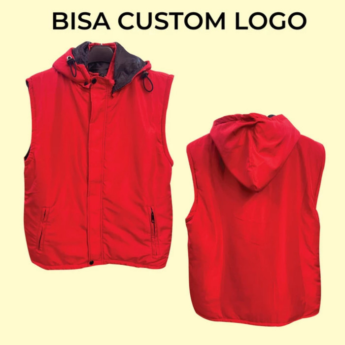 Vest Rompi Pria Warna Merah/Vest Rompi Seragaman