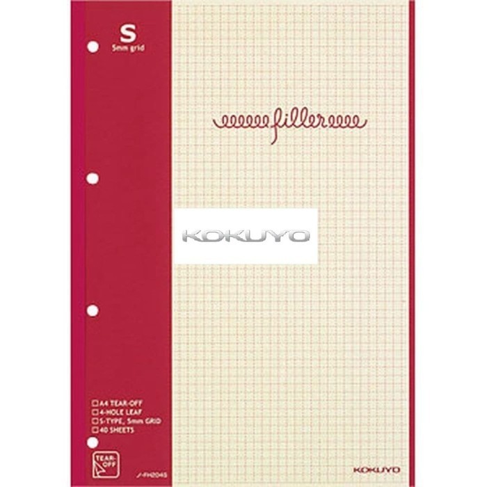 

Kokuyo Filler Notes A4 N-Fh204S Ordinary Horizontal Grid #Original