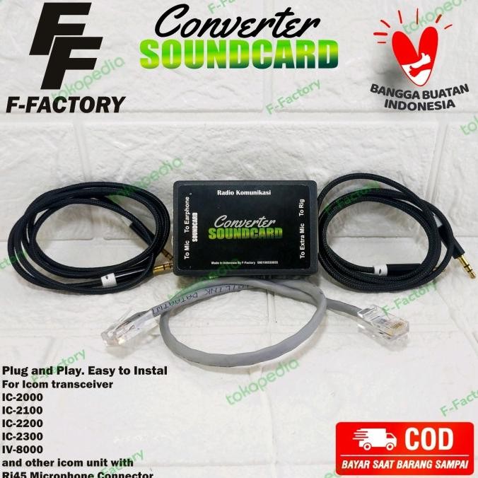 CONVERTER SOUNDCARD UNTUK RIG ICOM 2100 2200 2300 ORIGINAL DAN TERPERCAYA