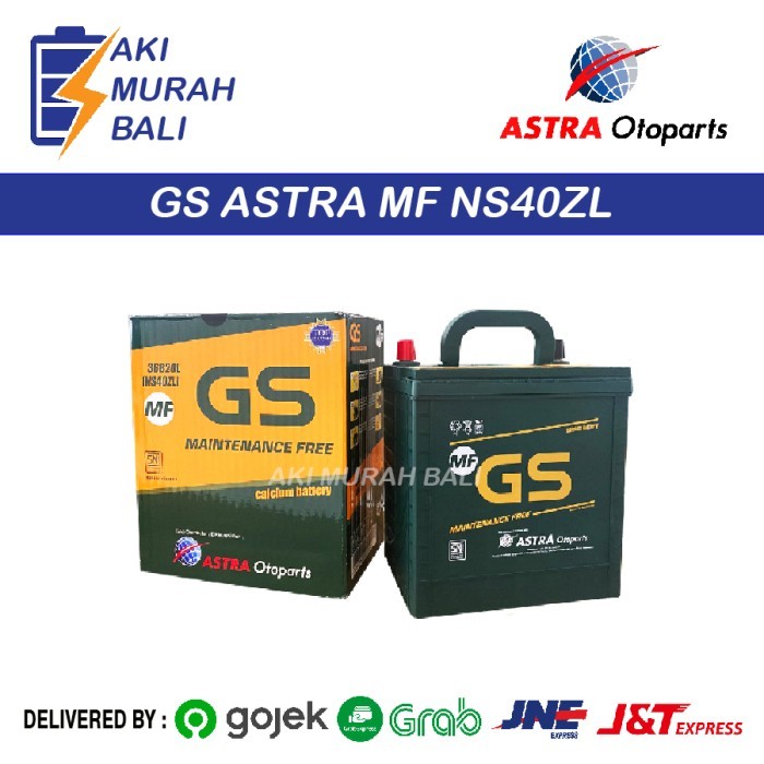 NEW Aki Gs Astra MF NS40ZL Original Aki Kering Aki Mobil Sigra, Brio, Agya