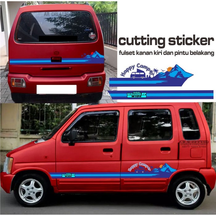 Cutting Sticker Karimun Kotak Tema Campervan