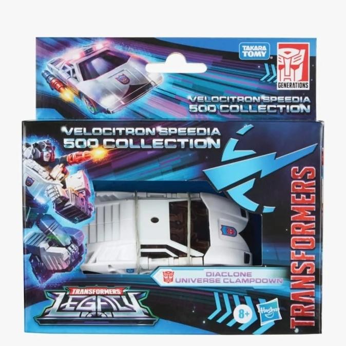 Transformers Legacy Velocitron Speedia 500 Diaclone Universe Clampdown