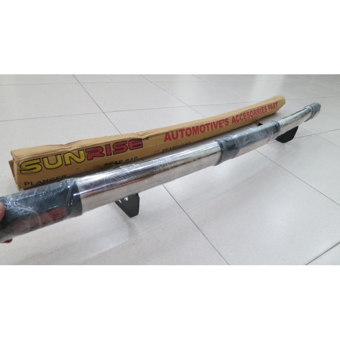 Bemper Belakang Agya / Ayla Stainless Oval Reflektor