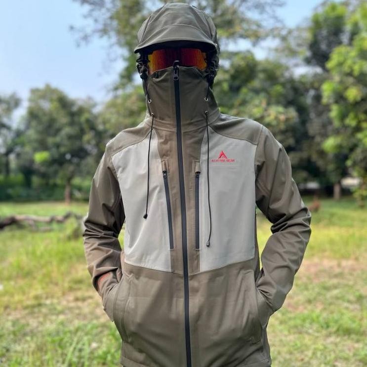Terlaris Jaket Gorpcore Altitude gear Hurricane Pro 100% Waterproof Jaket Goretex 3 Layer Pria Wanit