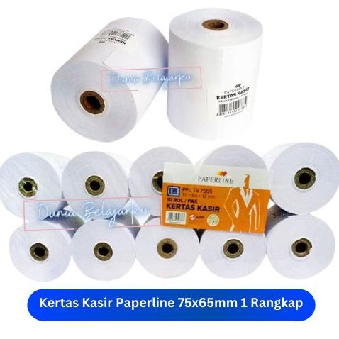 

Sale Kertas Kasir / Register Roll / Tellstruk Paperline 75X65Mm 1 Rangkap