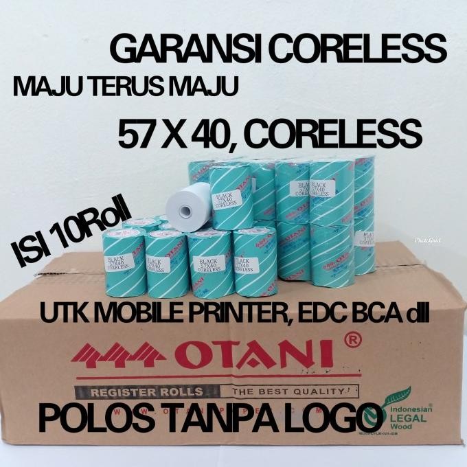 

Sale Kertas Struk Thermal Edc 10Roll 57X40-13, Merk Otani