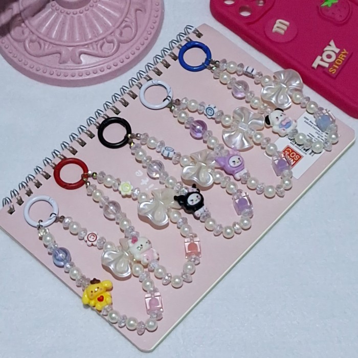 NEW [GROSIR] 12pcs/1lusin Strap ring handphone gantungan case handphone accessories lanyard