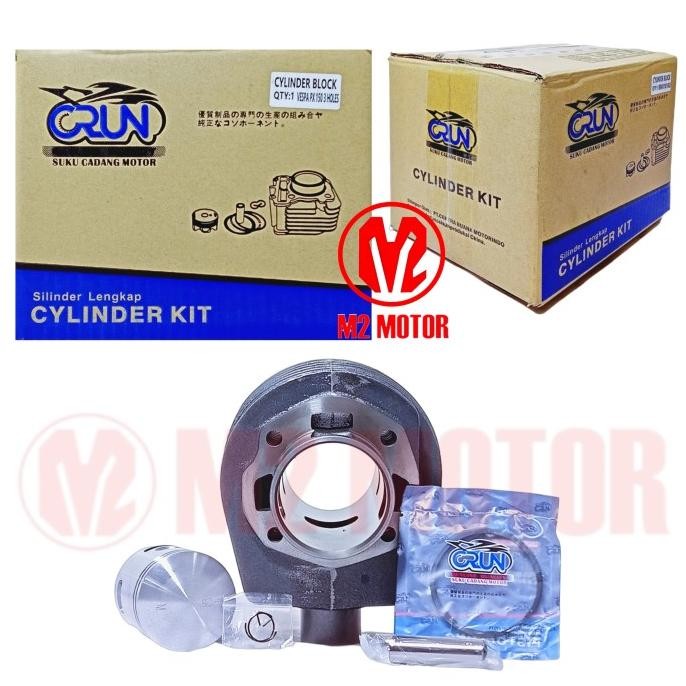 BLOK SEHER VESPA PX 150 3 HOLES 1 SET CRUN