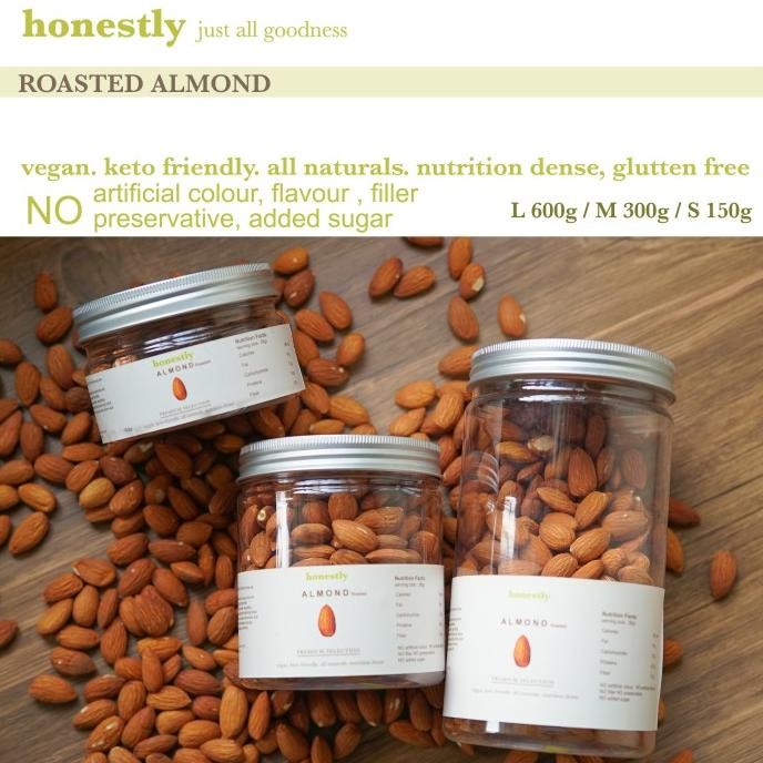 

premium Roasted almond import , kacang almond panggang import WS88