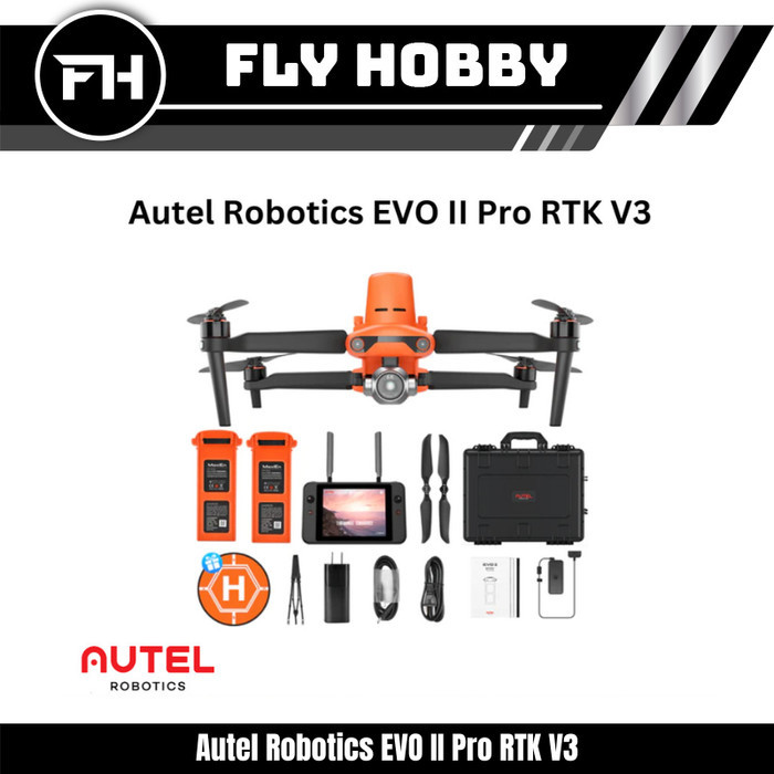 Autel Robotics EVO II Pro V3 Drone Kamera 6K, Sensor CMOS 1 Inci
