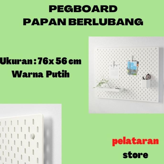 

Pegboard Papan Berlubang Dinding 76 X 56 Cm Original Dan Terpercaya