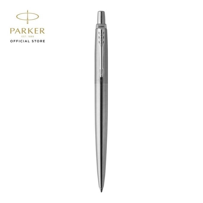 

PARKER JOTTER STAINLESS STEEL CHROME TRIM BALLPOINT BLACK INK ORIGINAL DAN TERPERCAYA