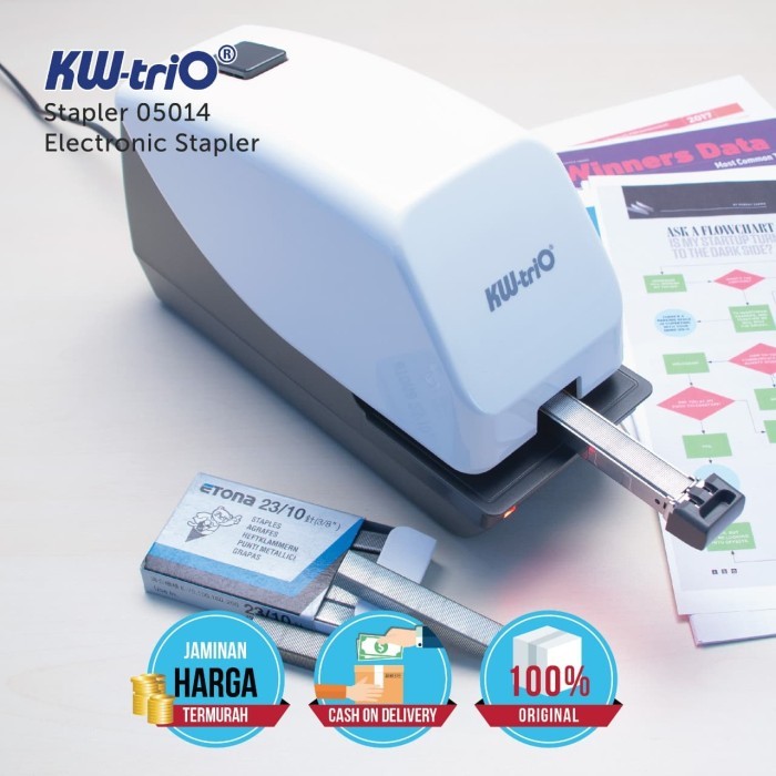 

BEBAS ONGKIR - Stapler Electrik / Stapler Otomatis / Stapler listrik / KW-trio 5014