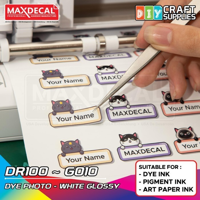 

MAXDECAL DIY Stiker Photo Paper Inkjet Coating DR100-G010