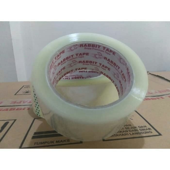 

[Dus] Lakban Bening 2 Inch X 100Yard / Lakban 100 Yard Rabbit Tape Ok