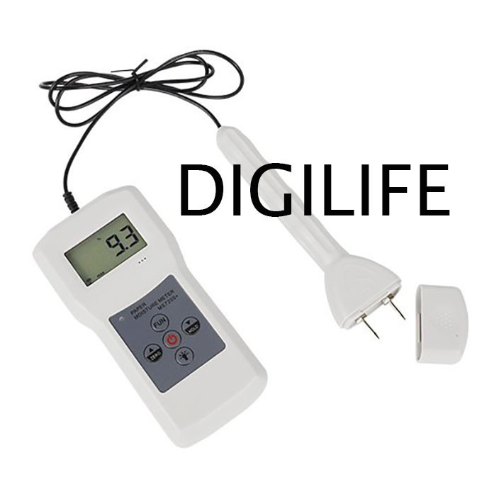 

Carton r Moisture Meter MS7200+ MC Tester Kertas Karton Range 0-95% MS7200 Pin Cardboard Textile