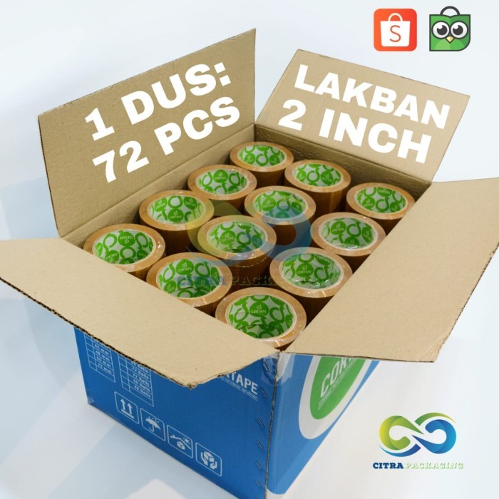 

HARGA DISC - LAKBAN MURAH CORTAPE 48mm PANJANG 90Y DUS