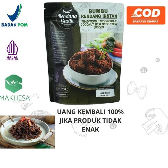 

Bumbu rendang instan gadih siap saji H85S