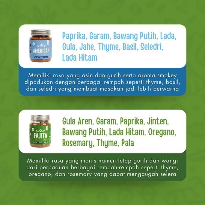 

Bundle American&Fajita DryRub SpiceLab Bumbu Marinasi Kering Serbaguna KGS
