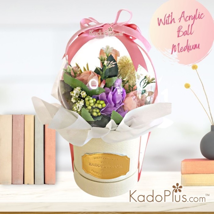 Tersedia Bunga Balon Bola Akrilik Bunga Hadiah Bunga Buket Rangkai