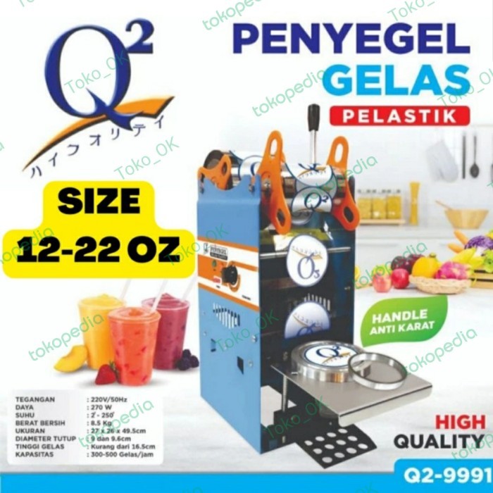 Mesin Cup Sealer Q2-9991 Bisa untuk Gelas 22 oz