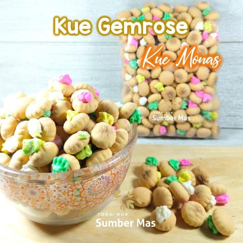 

KUE GEMROSE Warna warni 250gr / KUE MONAS / KUE JADUL / KUE BISKUIT GULA / KUE GEMROS / KUE KANCING