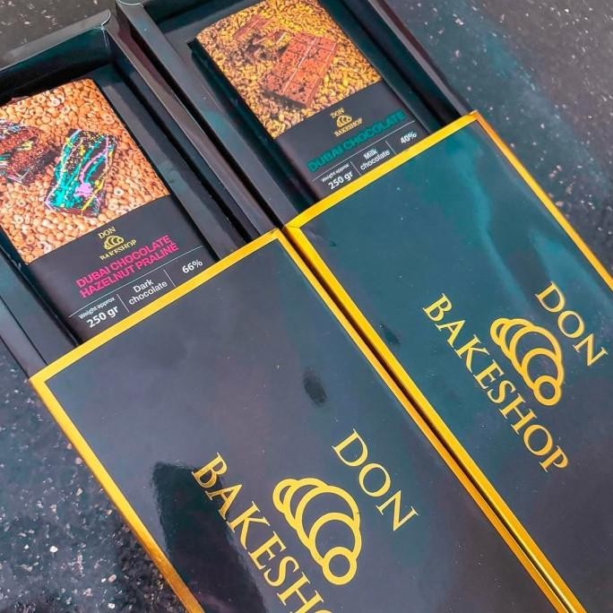 

ready DON BAKESHOP Dubai Chocolate Pistachio Kunafa / Hazelnut Praline NS02