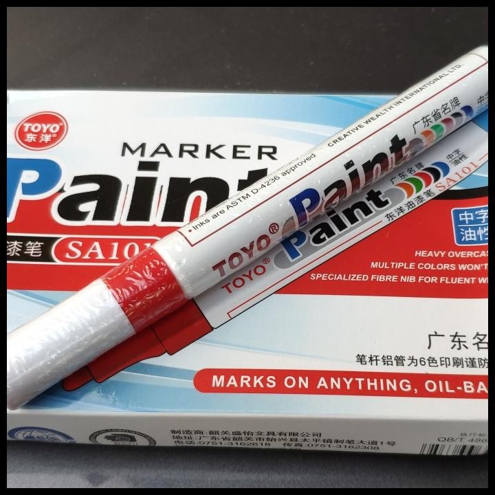 

TERBARU SPIDOL BAN SEPEDA MOTOR MOBIL PAINT MARKER TOYO WARNA MERAH !!