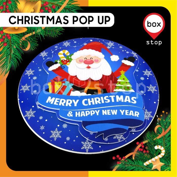 Hiasan Natal - Aksesoris Natal - Hiasan Pintu Christmas - Biru-HPB1