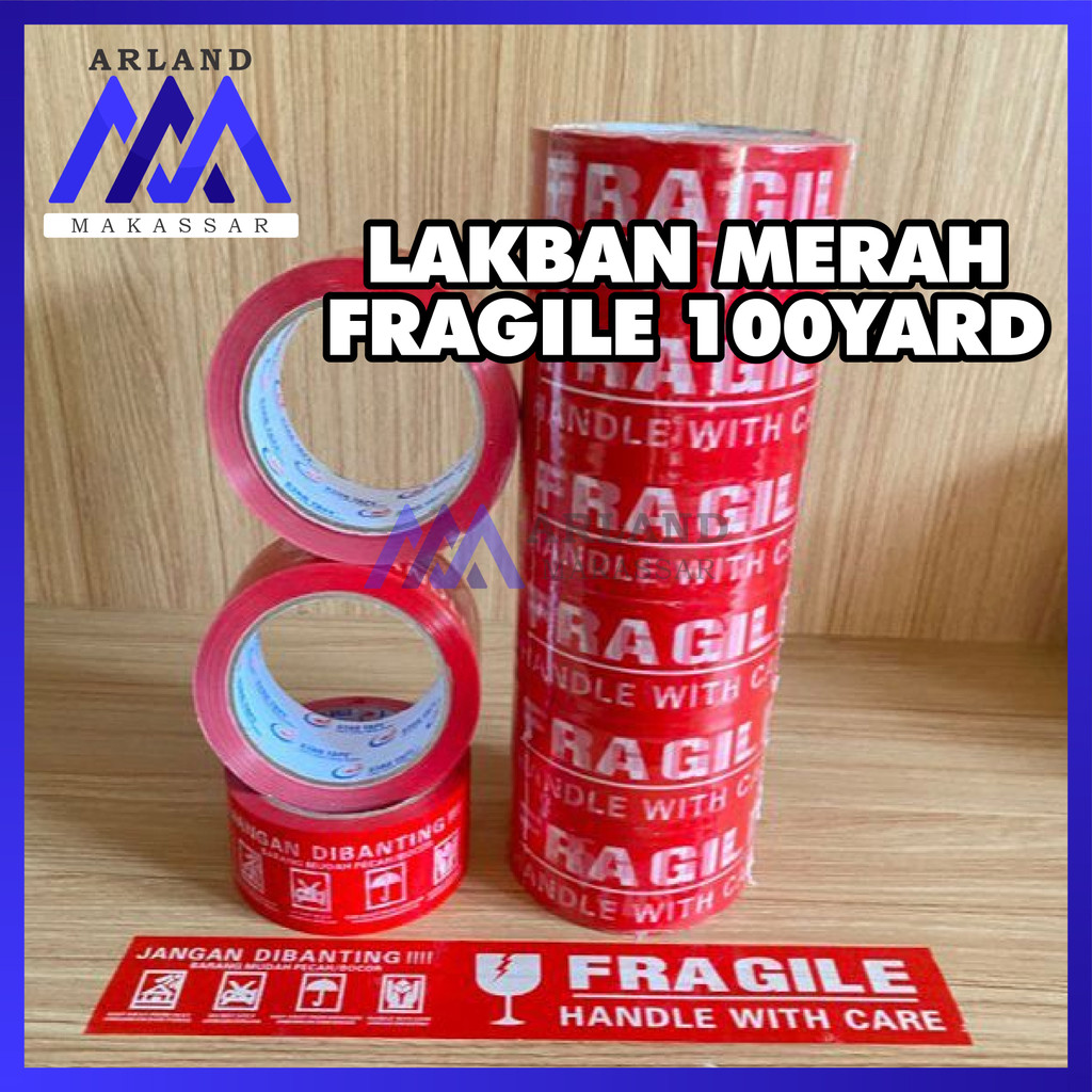 

AM Lakban Bening & Coklat & Merah Fragile Jangan Di Banting 100 Yard Full