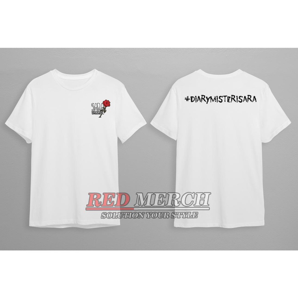 Ready Baju Kaos Atasan Lengan Pendek Pria Wanita Sara Wijayanto Diarymisterisara Original