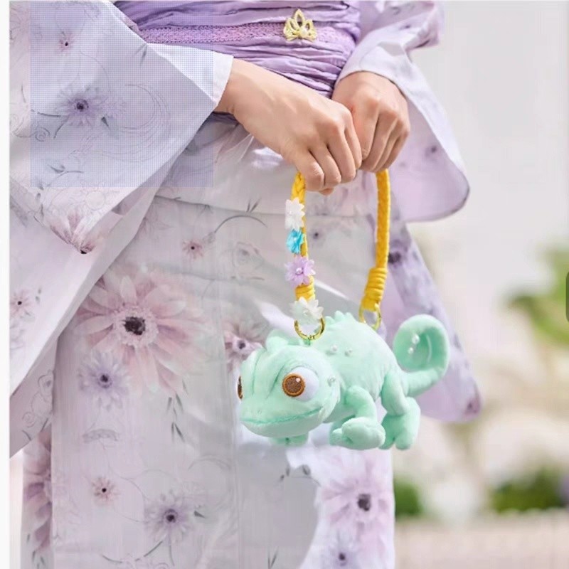 [Stok Siap] Dongdi Boneka Bunglon Rapunzel Lucu Le Pei Pearl Pascar Tas Kecil Boneka Mewah Bunglon |