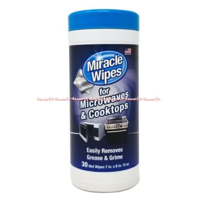 

Miracle Wipes For Microwaves & Cooktops Tissue Pembersih Mikro Waves Alat Dapur Tisu Basah Wet Kemasan Botol