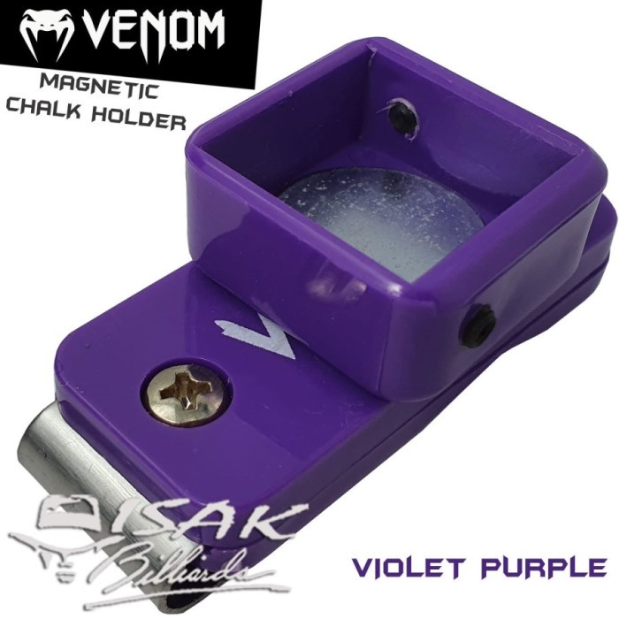 

TERBARU - Venom Magnetic Chalk holder - Purple Cover Kapur Billiard Biliar Chuk