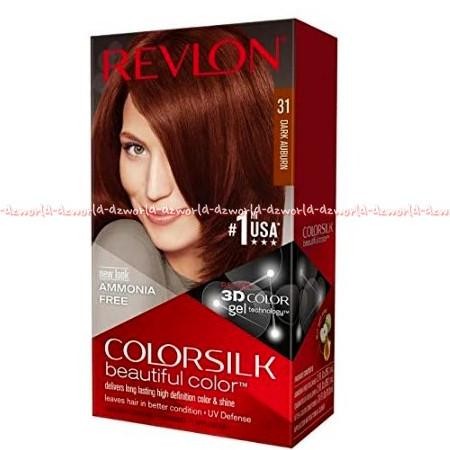 

Revlon Colorsilk Hair 31 Dark Auburn Cat Pewarna Rambut Coklat Tua