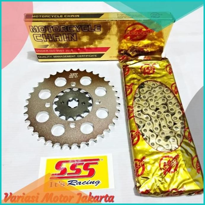 gear set SSS rante Wilwood RX King Jupiter Z Fiz R 428 15 36 112 H 11O