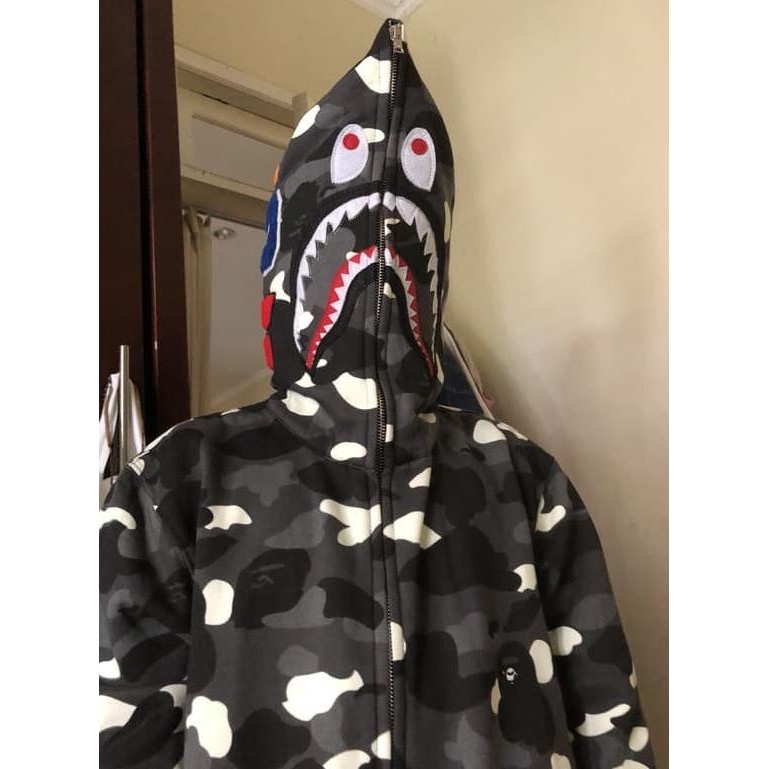 Grosir Bape Hoodie / Bape Shark / Jaket Bape A Bathing Ape Shark City Camo