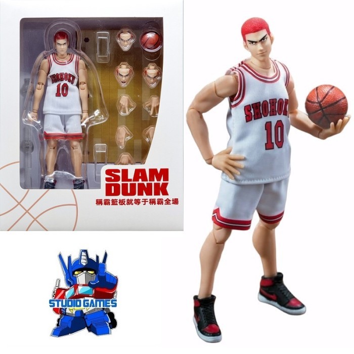 Dasin Model Slam Dunk - Hanamichi Sakuragi WHITE Shohoku Action Figure