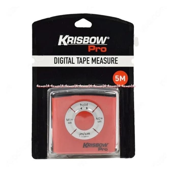 

Krisbow Pro Digital Tape Measure 5 Meter Meteran Digital Sampai 5 Metr