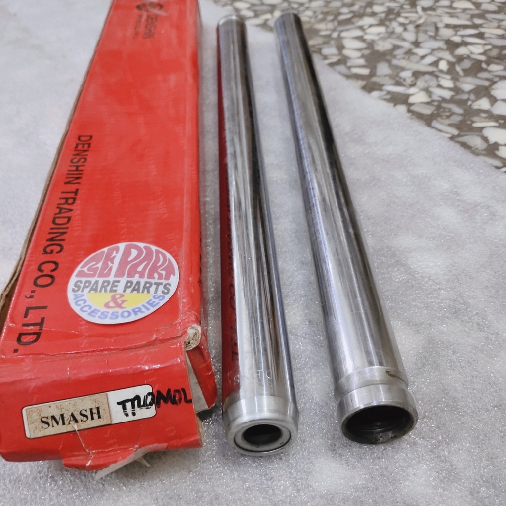 As shock depan Smash Tromol SET Pipa shockbreaker Suzuki Smash OLD Limited Item Barang Langka Spare 