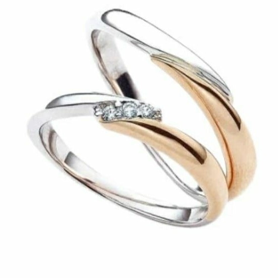 cincin nikah couple wedding ring emas dan paladium 123