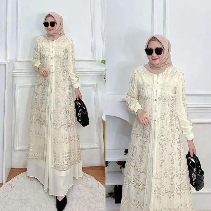 GAMIS WANITA ABAYA DRESS MUSLIMAH BRUKAT BUSUI PREMIUM