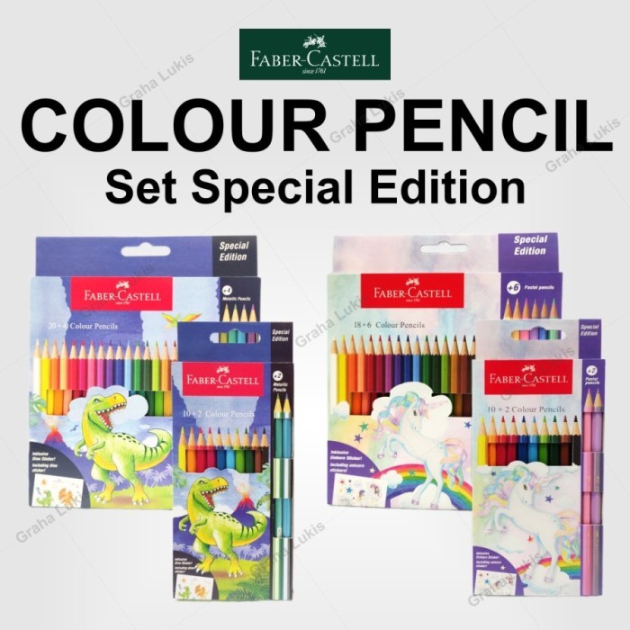 

QD528 Faber Castell Colour Pencil Special Edition Unicorn / Dino 1224 Colour BIG SALE