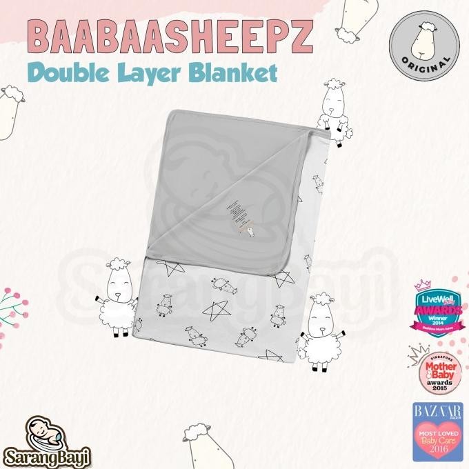 Baabaasheepz Bamboo Blanket / Selimut Anak Double Layer Blanket Quilt Blanket