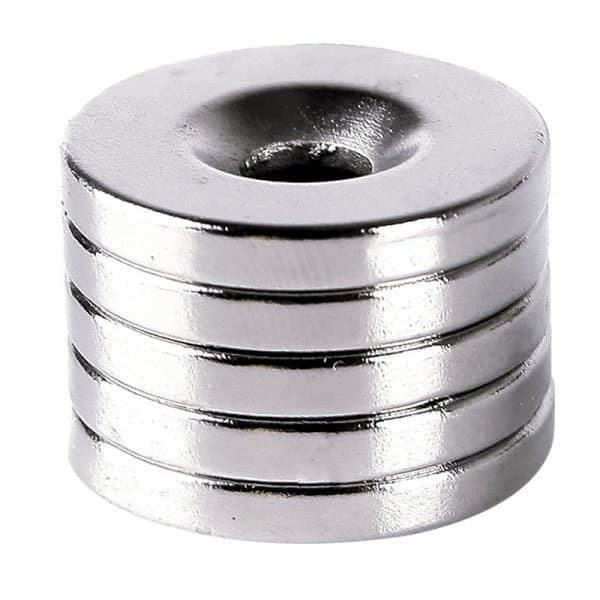 

KQ475 Magnet Daya Rekat Kuat - Round Hole Neodymium 20X3mm (1pc) NEW