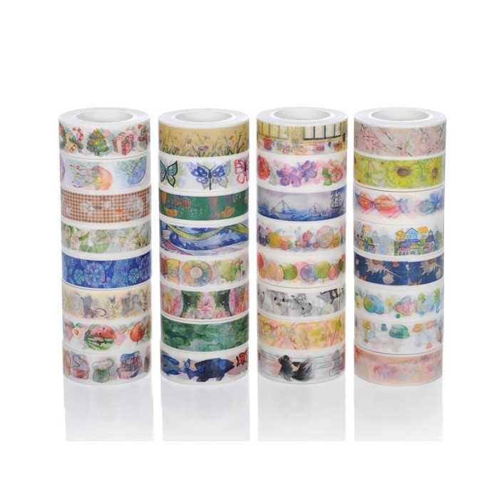 

LO945 Japanese Washi Tape - Set 40 Pattern 15mmx10m CUCI GUDANG