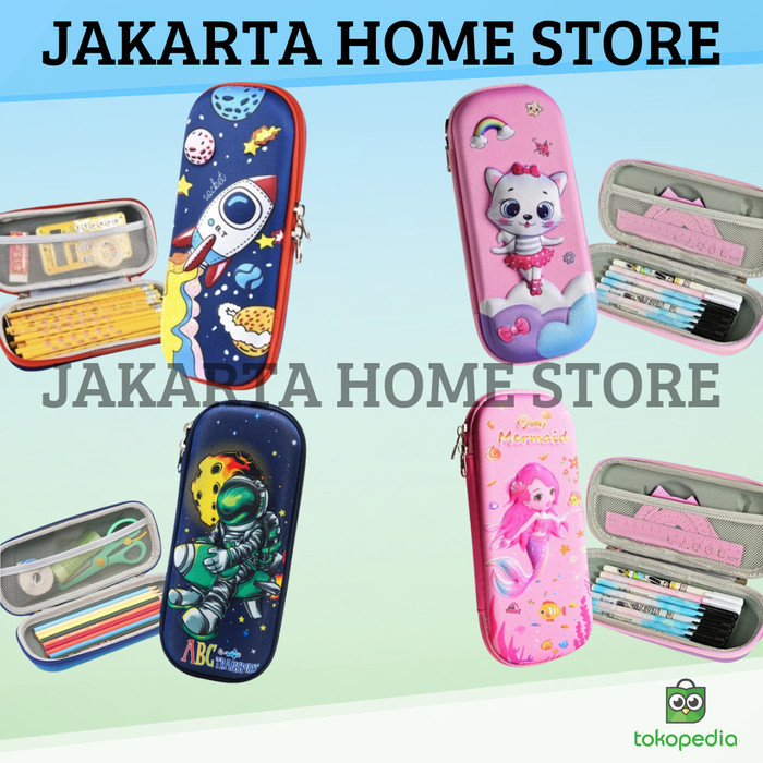 

Peralatan Sekolah Anak Tempat Pensil 3d Karakter Kartun