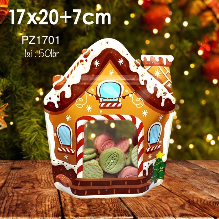 

kantong plastik natal zipper zip lock bag cookies permen christmas xmas